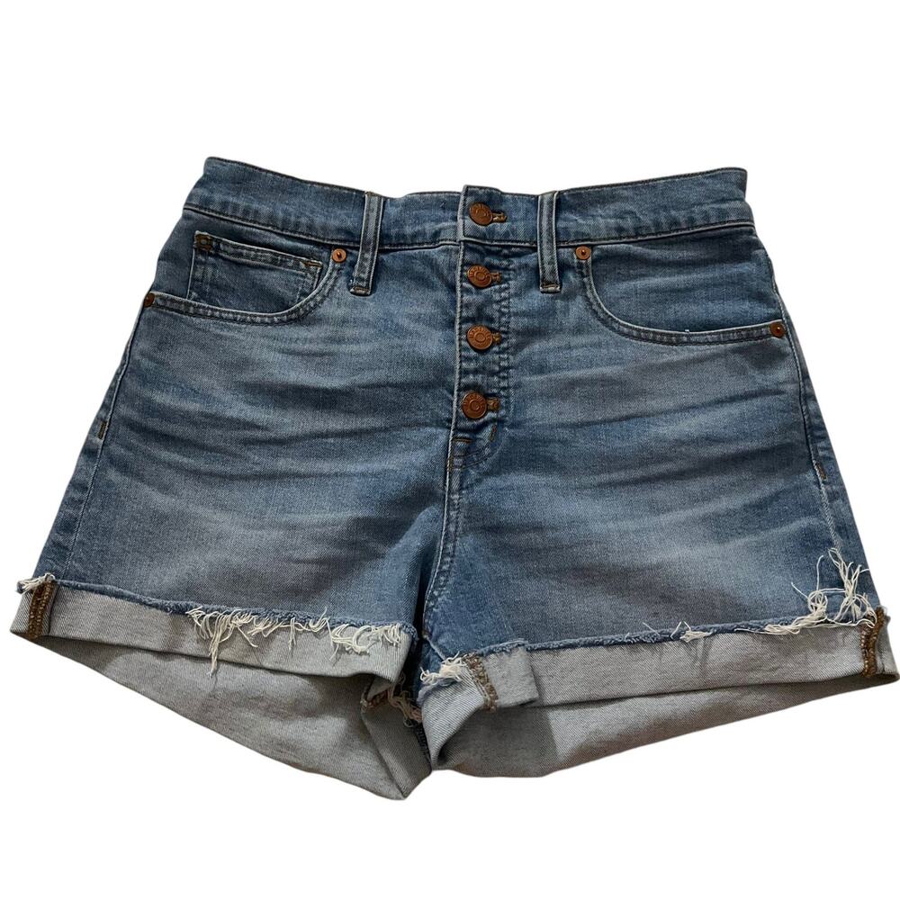 Madewell Blue High Rise Shorts Women Size 27 | 58-21